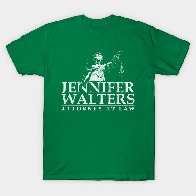 Jennifer Walters Attorney At Law T-Shirt by huckblade